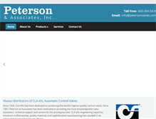 Tablet Screenshot of petersonvalves.com